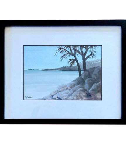 fort-sheridan-beach-lake-michigan-original-watercolor-painting-framed-4460.png